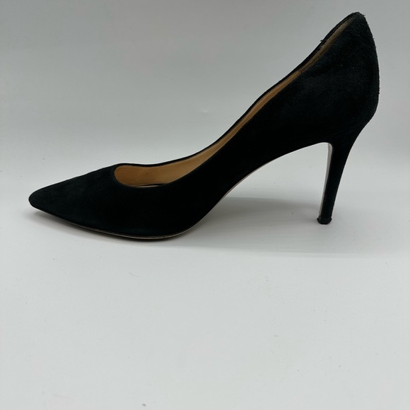 Barney’s New York Classic Black Suede Leather Heel Pumps - Picture 3 of 15
